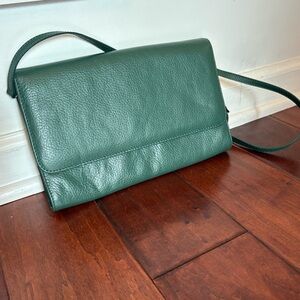 Dark Green Crossbody Clutch Purse